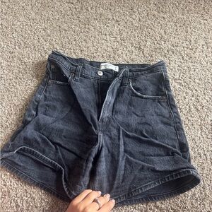 Abercrombie & Fitch Dark Gray High Rise Shorts